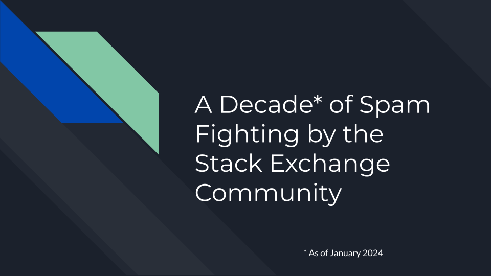 A Decade of Fighting Spam by the Stack Exchange community