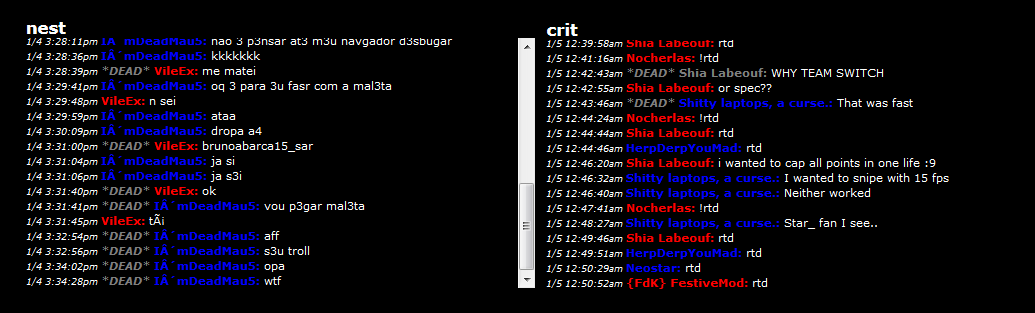 Multiserver Chat monitor